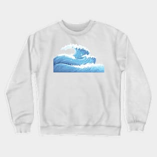 Beach Life Sea Vawe Crewneck Sweatshirt